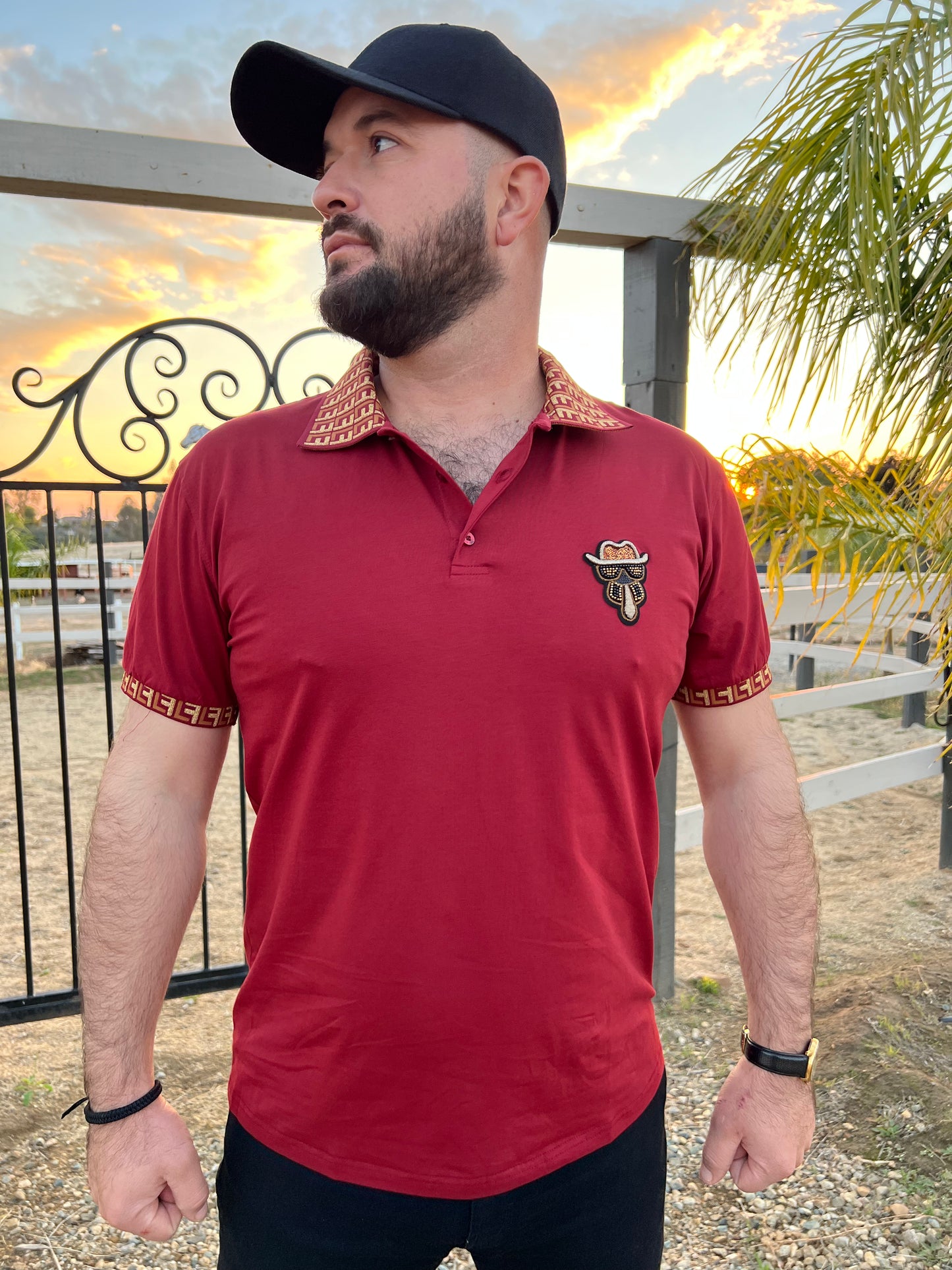POLO KARLITO BURGUNDY